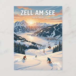 Carte Postale Station de ski de Schmittenhöhe, Zell am See Autri