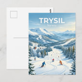 Carte Postale Station de ski de Trysil Norvège (Devant / Derrière)