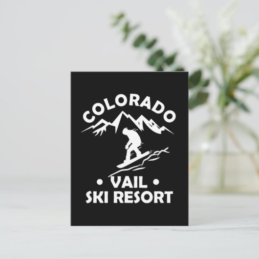 Carte Postale Station de ski de Vail Colorado (Debout devant)