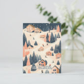 Carte Postale Station de ski de Val Gardena Italie (Debout devant)