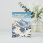 Carte Postale Station de ski de Yongpyong Corée du Sud (Debout devant)