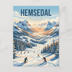 Carte Postale Station de ski d'Hemsedal Norvège