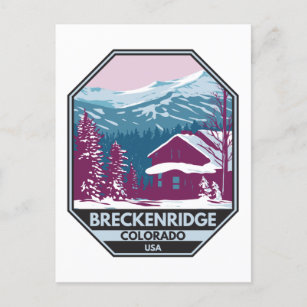Carte Postale Station de ski d'hiver de Breckenridge Colorado