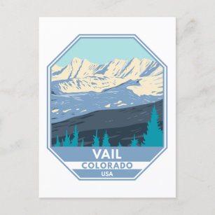 Carte Postale Station de ski Vail Winter Colorado