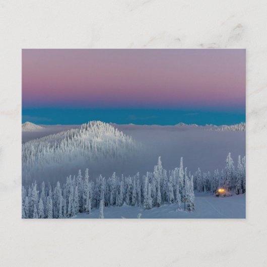 Carte Postale Station de ski Whitefish Mountain à Whitefish, Mon (Devant)