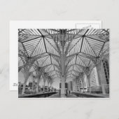 Carte Postale Station de train de l'Orient à Lisbonne (Devant / Derrière)