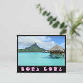 Carte Postale Station de vacances d'Overwater dans la lagune de (Debout devant)