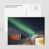 Carte Postale Station du Pôle Sud Amundsen-Scott, Antarctique (Devant / Derrière)