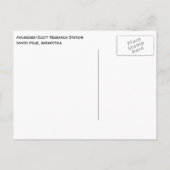 Carte Postale Station du Pôle Sud Amundsen-Scott, Antarctique (Dos)