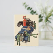 Carte Postale Station-service complet de Joe, Vintage (Debout devant)