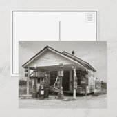 Carte Postale Station-service de campagne, 1939 (Devant / Derrière)
