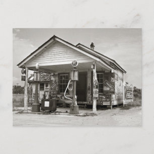 Carte Postale Station-service de campagne, 1939