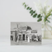 Carte Postale Station-service Midway, 1939 (Debout devant)