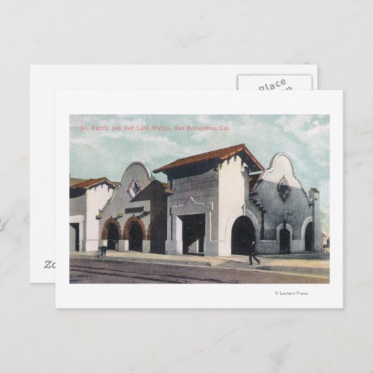 Carte Postale Station Southern Pacific & Salt Lake (Devant / Derrière)