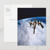 Carte Postale Station spatiale en Orbit 11 (Devant / Derrière)