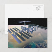 Carte Postale Station spatiale en Orbit 4 (Devant / Derrière)