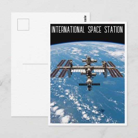 Carte Postale Station spatiale internationale (Devant / Derrière)