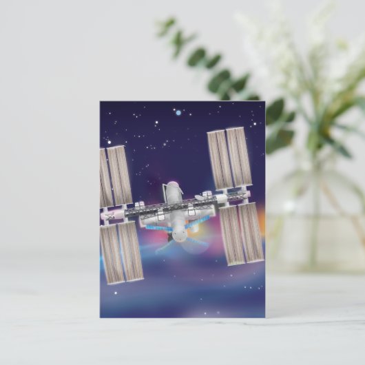 Carte Postale Station spatiale internationale (Debout devant)