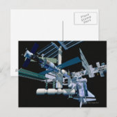 Carte Postale Station spatiale internationale 3 (Devant / Derrière)