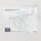 Carte Postale Station spatiale internationale (ISS) et Terre (Dos)