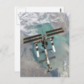 Carte Postale Station spatiale internationale, point et vue supé (Devant / Derrière)