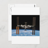 Carte Postale Station spatiale internationale — vue d'Atlantis (Devant / Derrière)