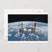 Carte Postale Station spatiale internationale — vue d'Atlantis (Devant / Derrière)