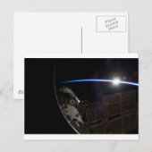 Carte Postale Station spatiale internationale — vue d'Atlantis (Devant / Derrière)