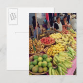 Carte Postale Stationnement de fruits et légumes (Devant / Derrière)