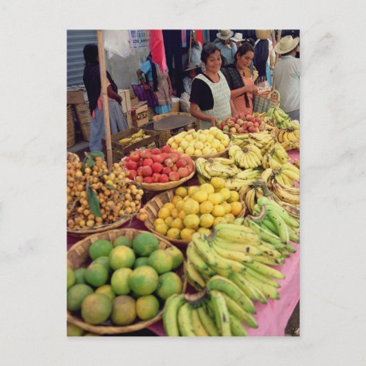 Carte Postale Stationnement de fruits et légumes (Devant)
