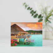 Carte postale - Stations romantiques Tahiti Bora B (Debout devant)