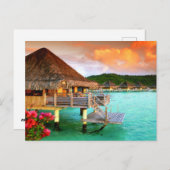 Carte postale - Stations romantiques Tahiti Bora B (Devant / Derrière)