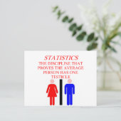 CARTE POSTALE STATISTIQUES (Debout devant)