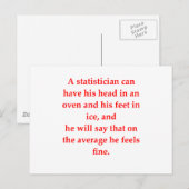 Carte Postale statistiques (Devant / Derrière)