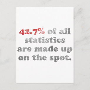 Carte Postale Statistiques inventées