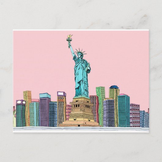 Carte Postale Statue (Devant)