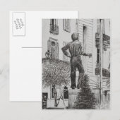 Carte Postale Statue à Cannet 2014 (Devant / Derrière)