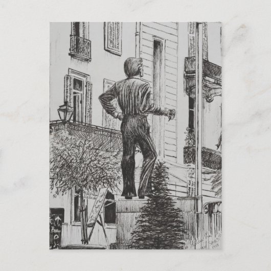 Carte Postale Statue à Cannet 2014 (Devant)