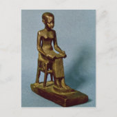 Carte Postale Statue assise de l'Imhotep tenant un open (Devant)