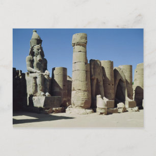 Carte Postale Statue assise de Ramesses II