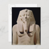 Carte Postale Statue assise Sesostris I, à l'origine mortuaire (Devant / Derrière)