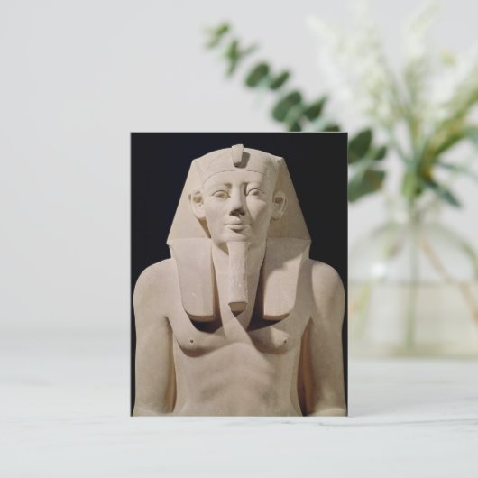 Carte Postale Statue assise Sesostris I, à l'origine mortuaire (Debout devant)