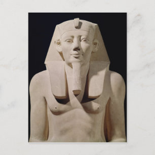 Carte Postale Statue assise Sesostris I, à l'origine mortuaire