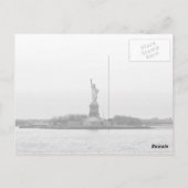 Carte Postale Statue blanche noire de la Liberté - NY New York (Dos)