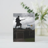 Carte Postale statue château de stirling (Debout devant)