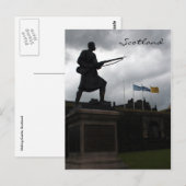 Carte Postale statue château de stirling (Devant / Derrière)