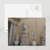 Carte Postale Statue colossale de Constantin (Devant / Derrière)