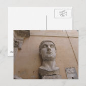 Carte Postale Statue colossale de Constantine, Rome, 315-220 CE. (Devant / Derrière)