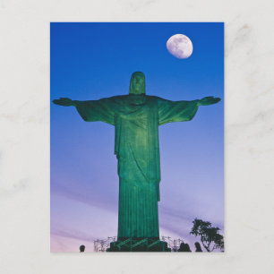 Carte Postale Statue Cristo Redentor Rio de Janeiro Brésil