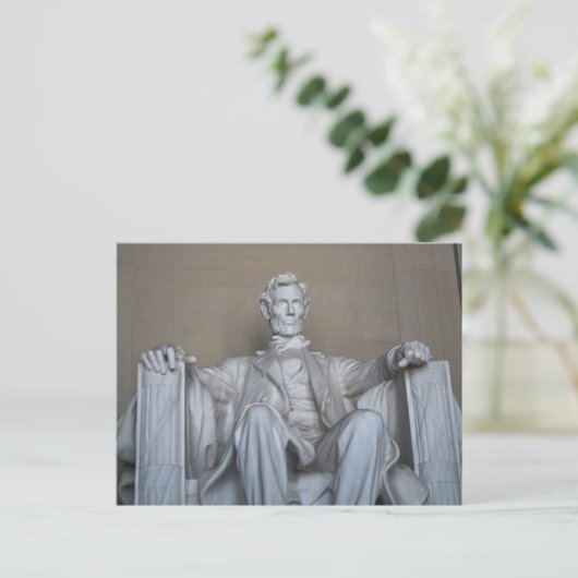 Carte Postale Statue d'Abraham Lincoln (Debout devant)